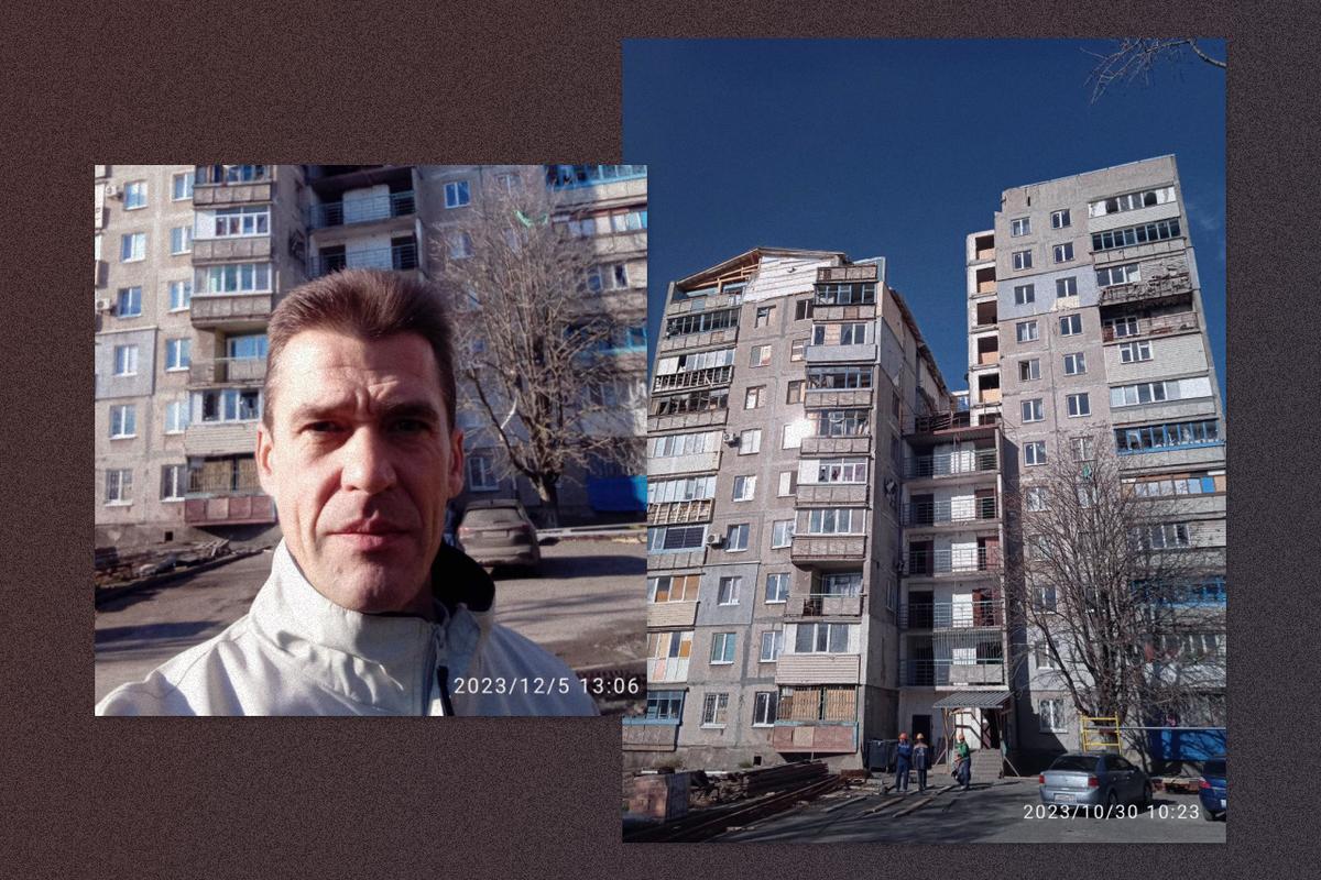 Андрей Зондер и дом № 66 на Морском (Комсомольском) бульваре в Мариуполе