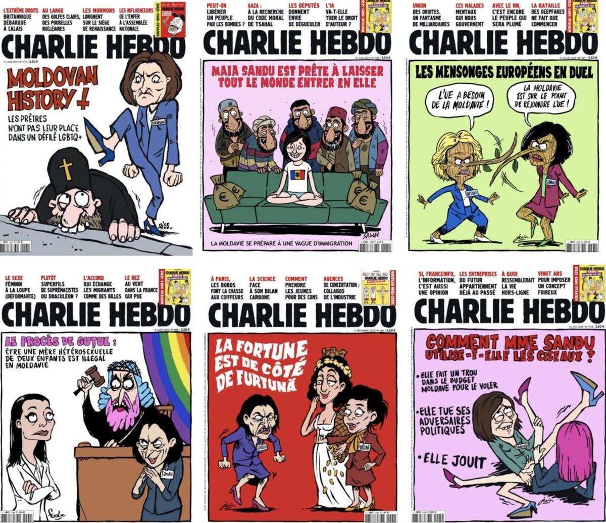 Фейковые обложки журнала Charlie Hebdo
