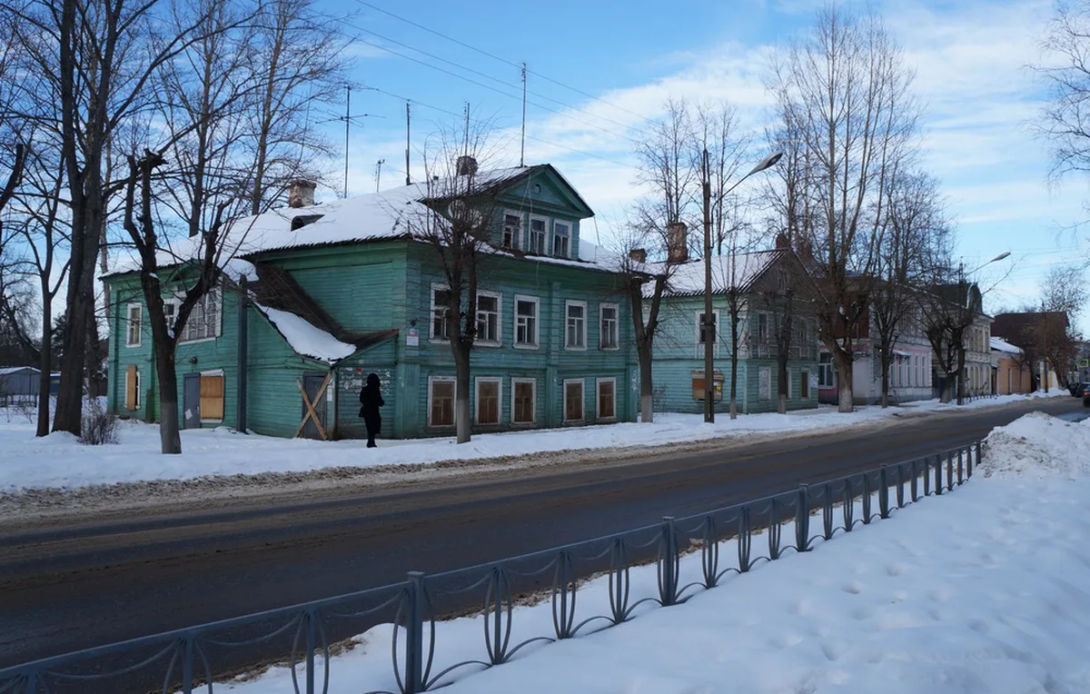 Новая Ладога (Ленинградская область), дом Агаповой. Снимок от 26 февраля 2017 года.