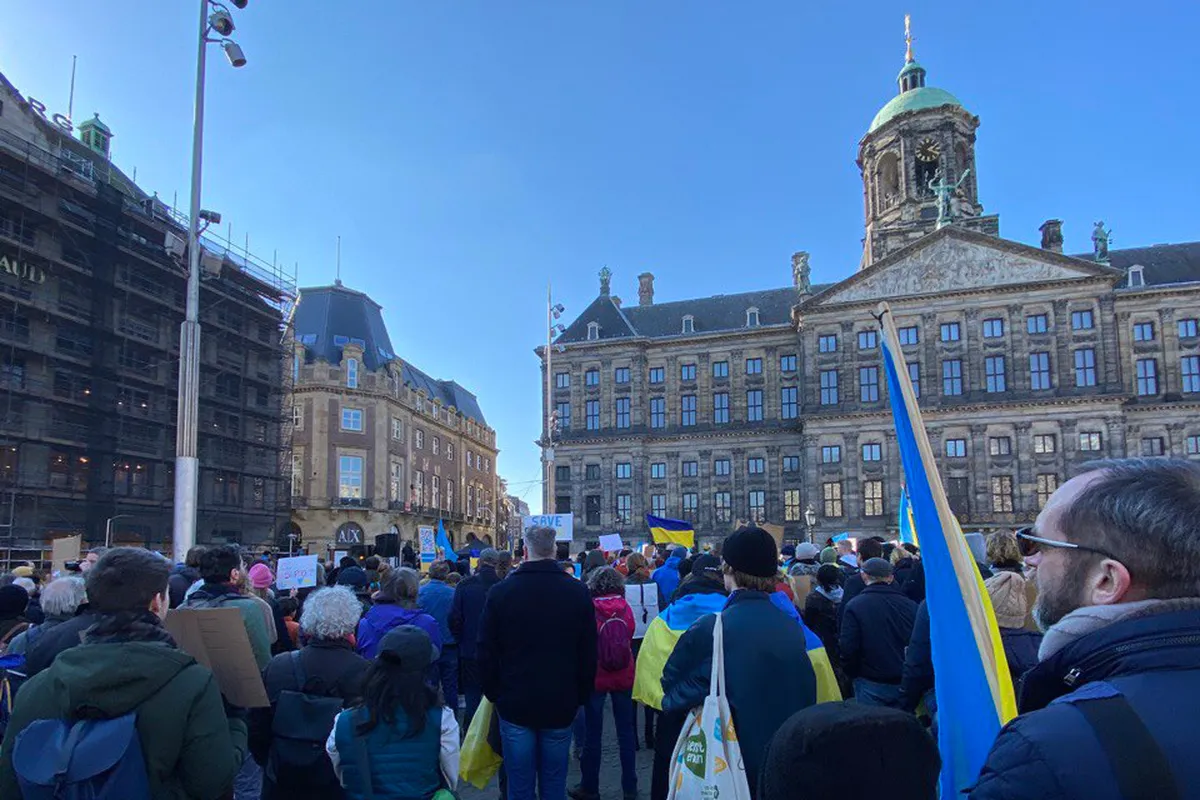 Амстердам. Митинг против войны в Украине