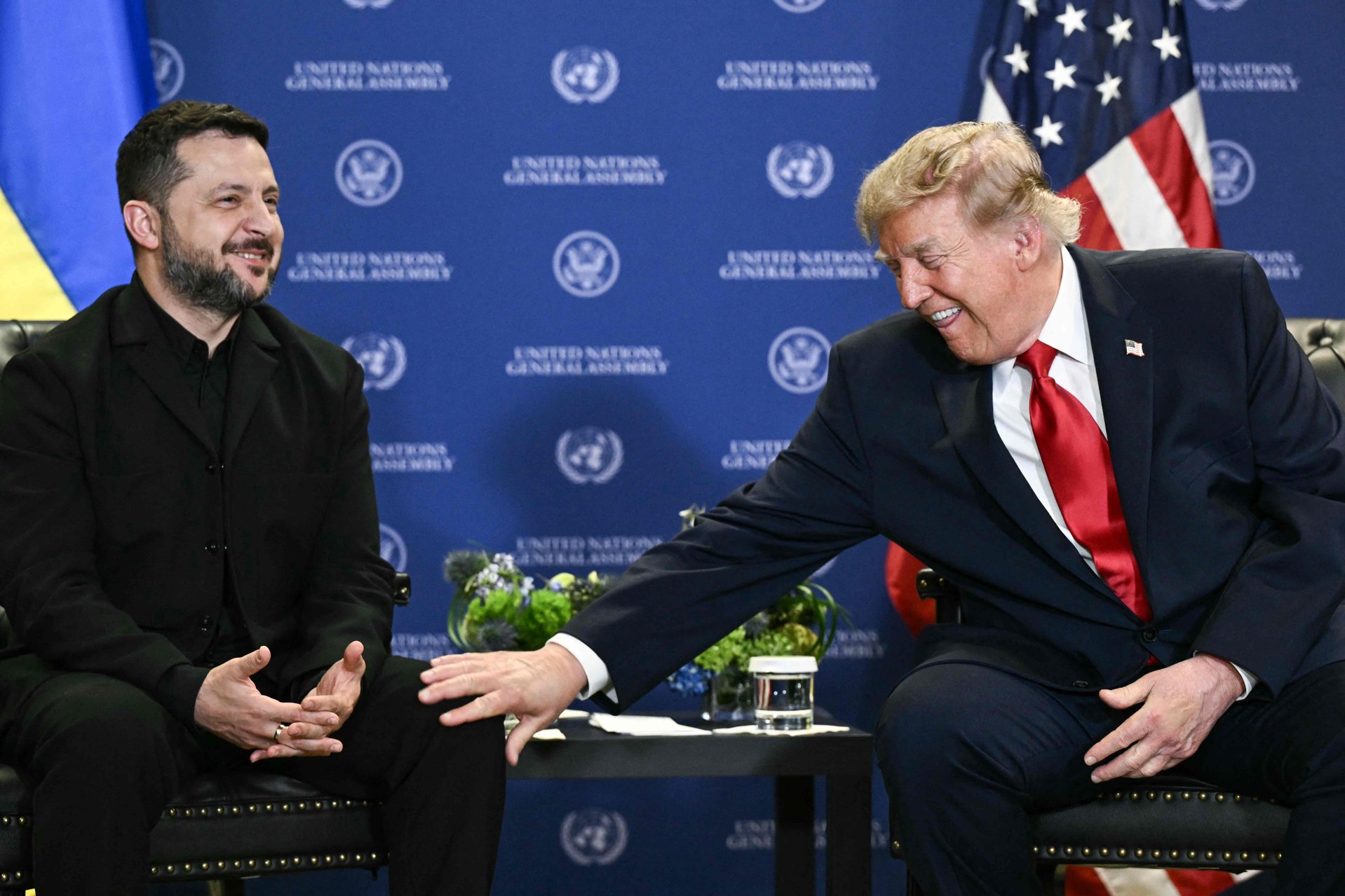 Владимир Зеленский и Дональд Трамп в Нью-Йорке, 22 сентября