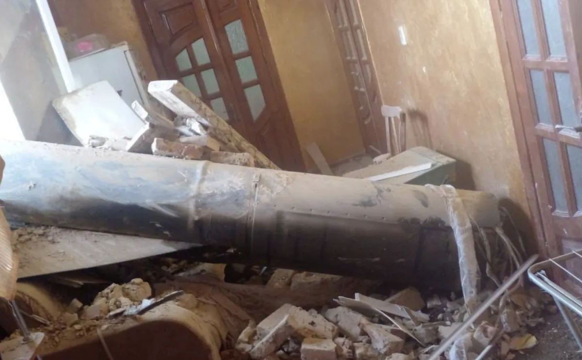 Ракета, попавшая в дом в Ивано-Франковской области
