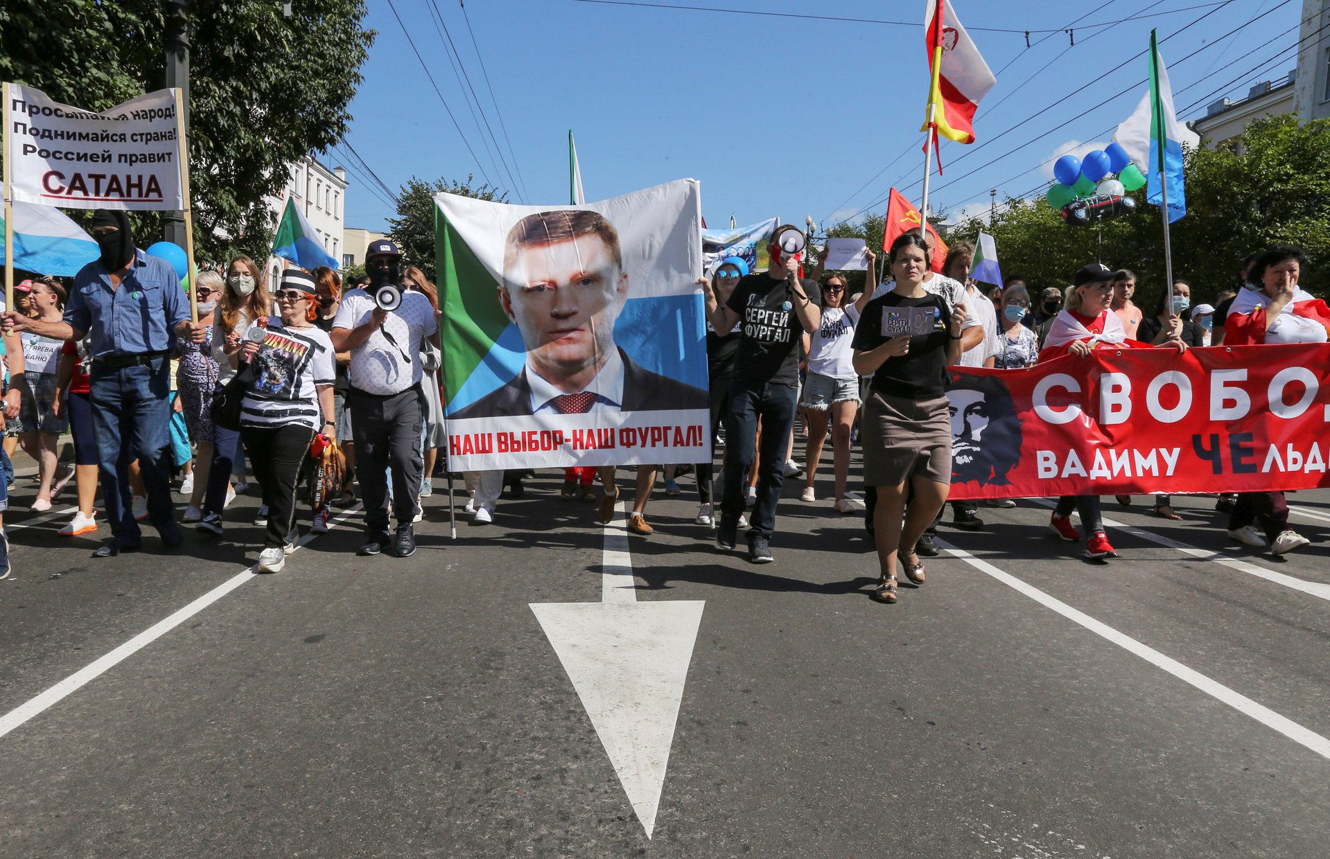 Митинги в поддержку Сергея Фургала в Хабаровске стали самыми массовыми в истории региона, 5 сентября 2020 года