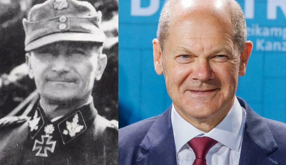 Генерал Шольц и канцлер Шольц действительно похожи. Но они не родственники