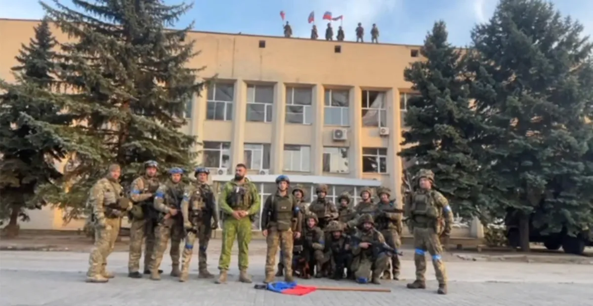 Украинские военные в Лимане, 1 октября