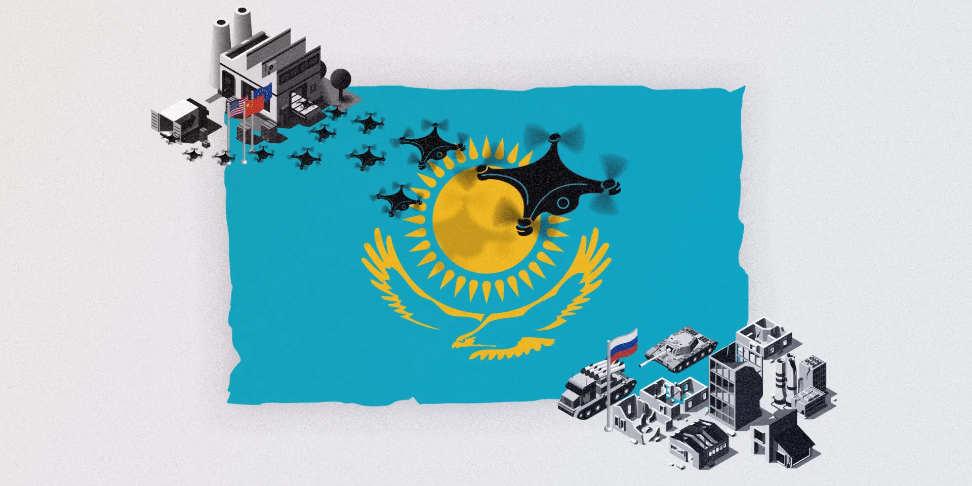 Путь контрабандиста. Как Россия получает чипы и беспилотники через Казахстан