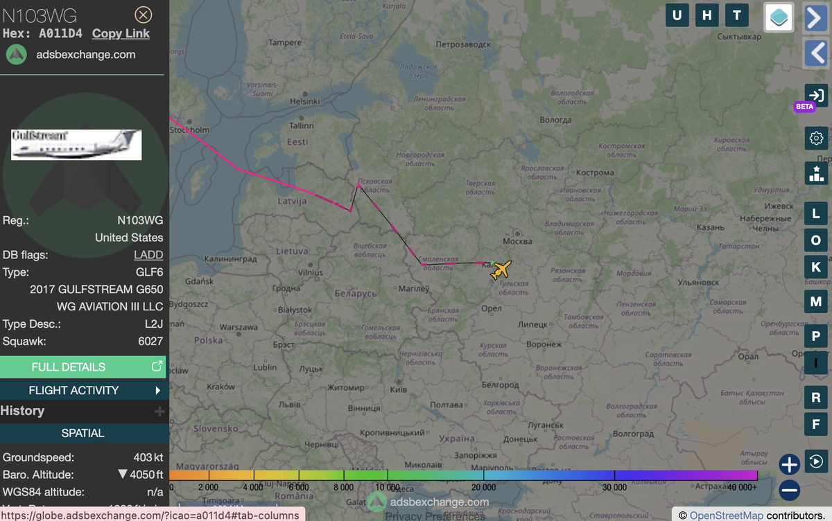 Данные о борте