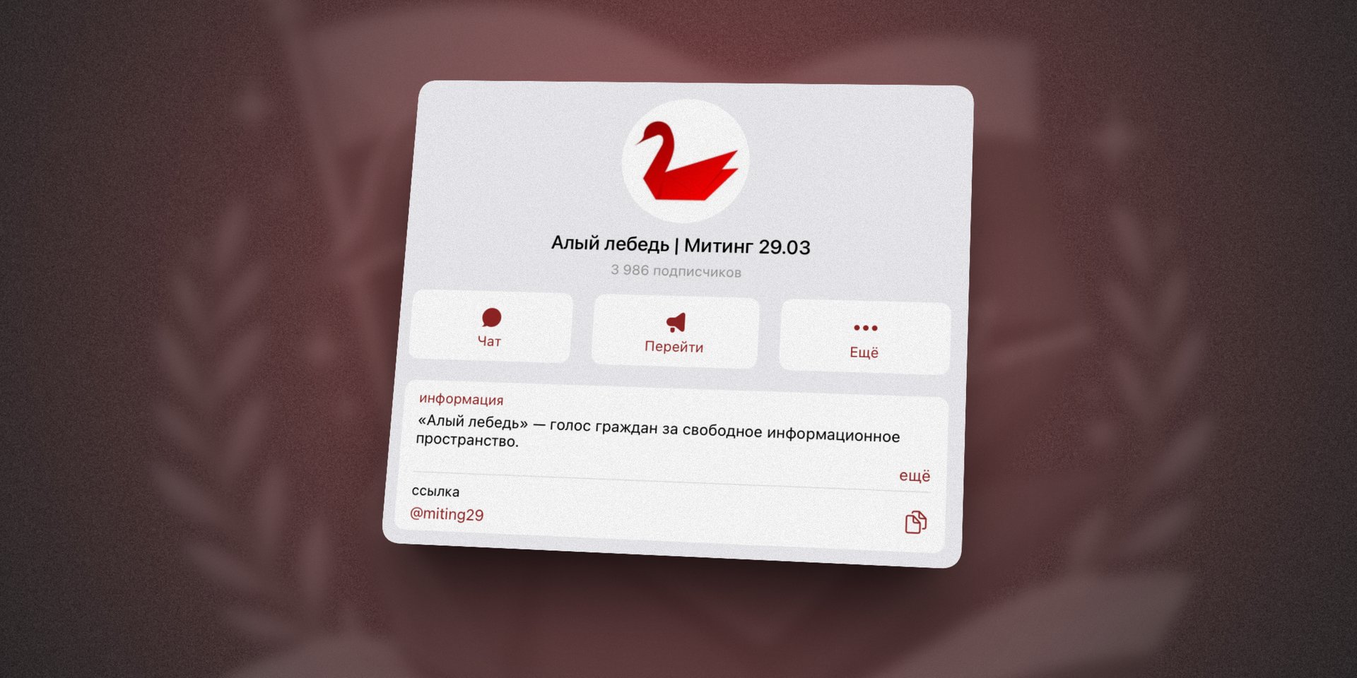 В Москве силовики пришли к двум организаторам недавно появившегося движения «Алый лебедь»