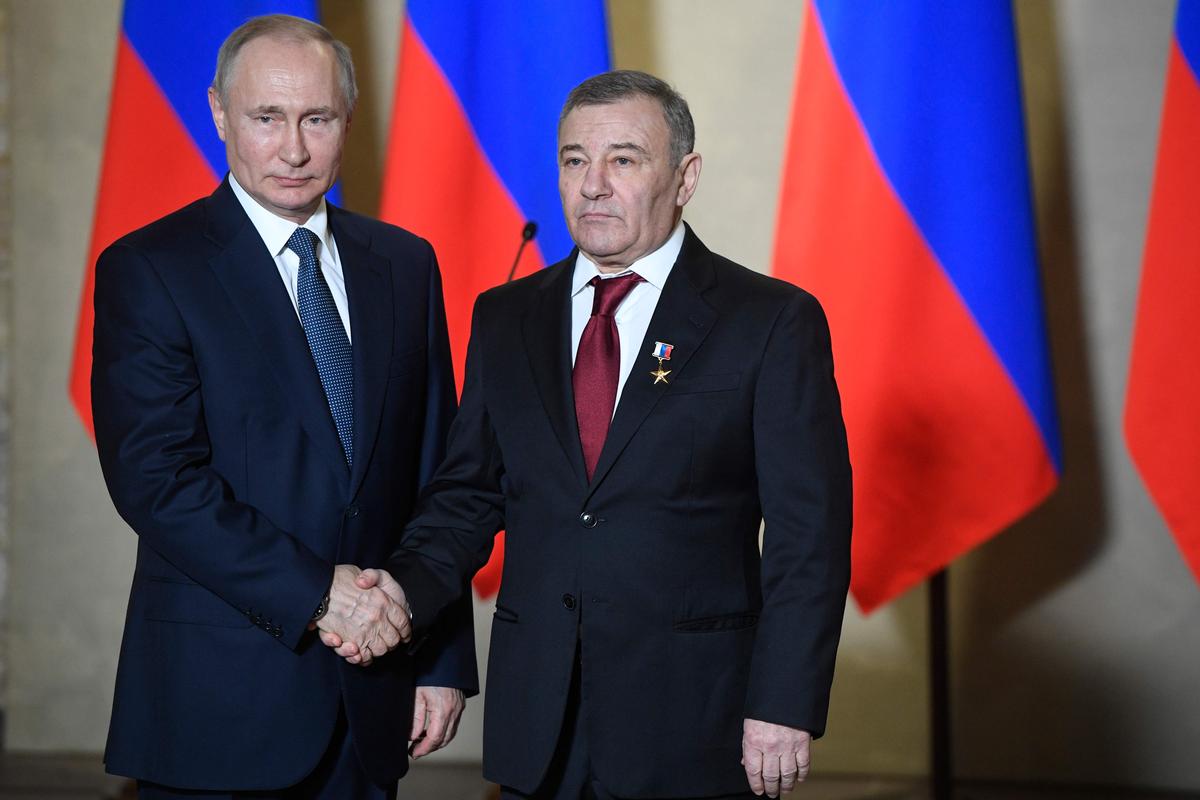 Владимир Путин и Аркадий Ротенберг, 18 марта 2020 года