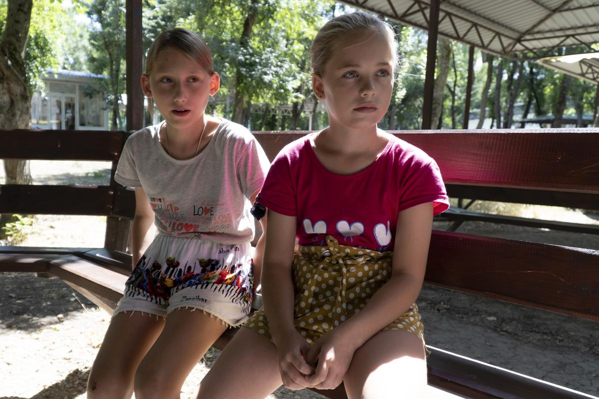 Дети из Украины в лагере в поселке Золотой Косе в Ростовской области. 8 июля 2022 года