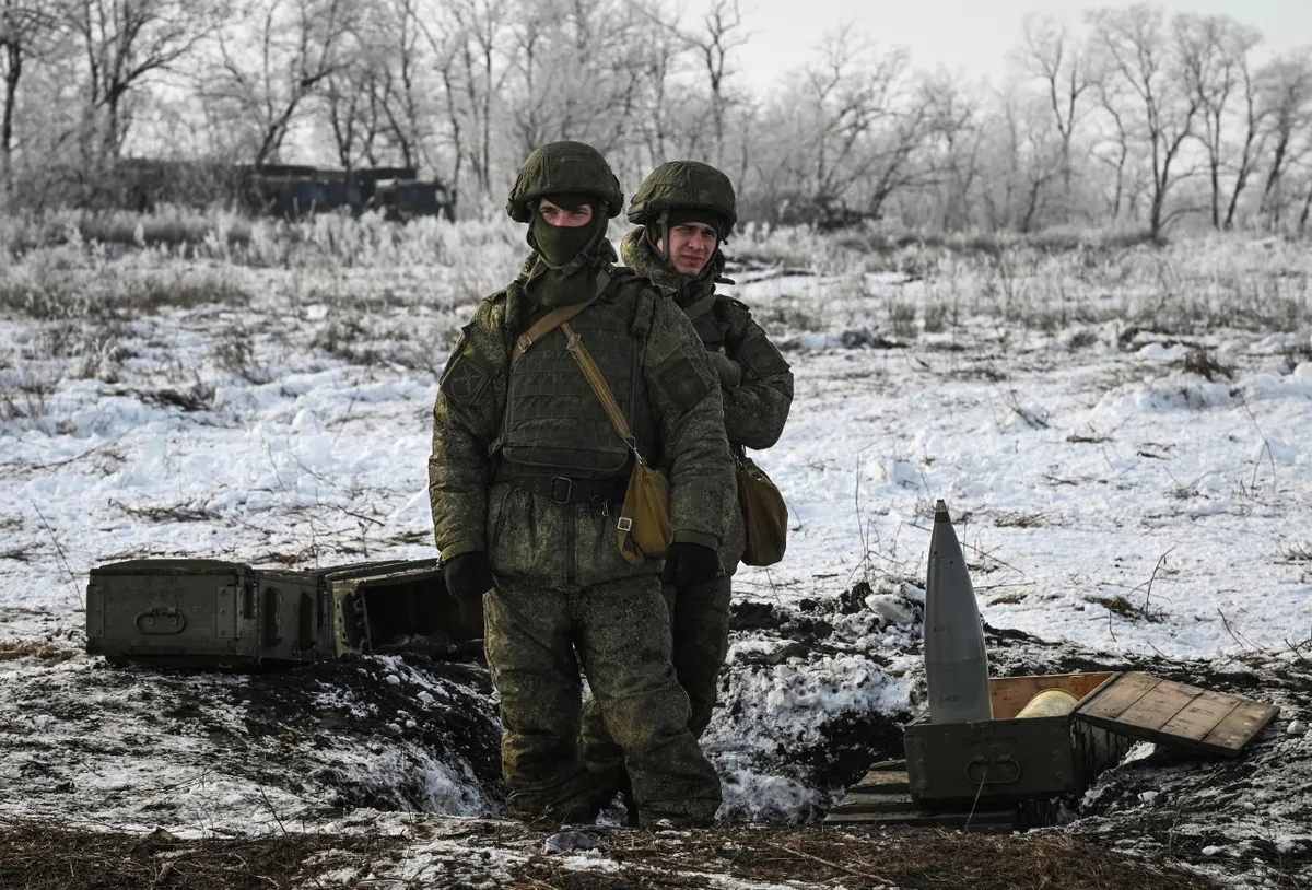 Российские военные на учениях в Ростовской области. 26 января 2022 года