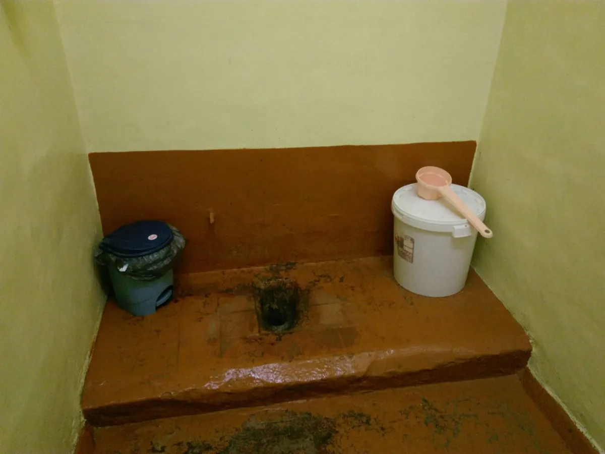 Toilets in the Lyaskelya schoo
