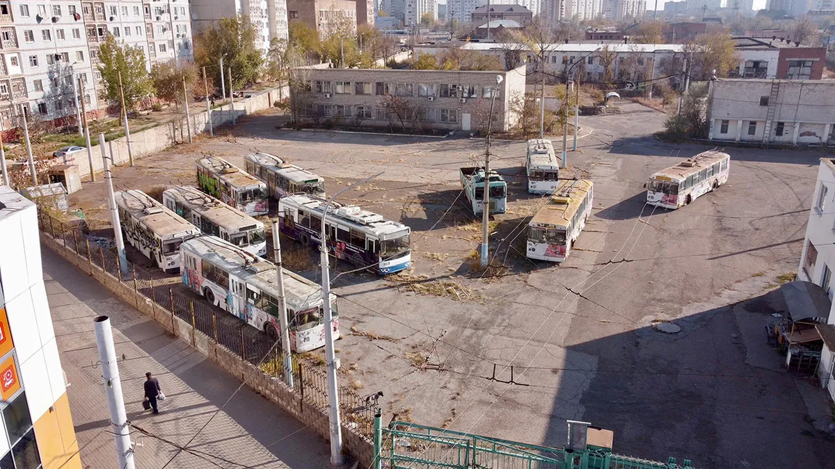 Abandoned trolleybuses
