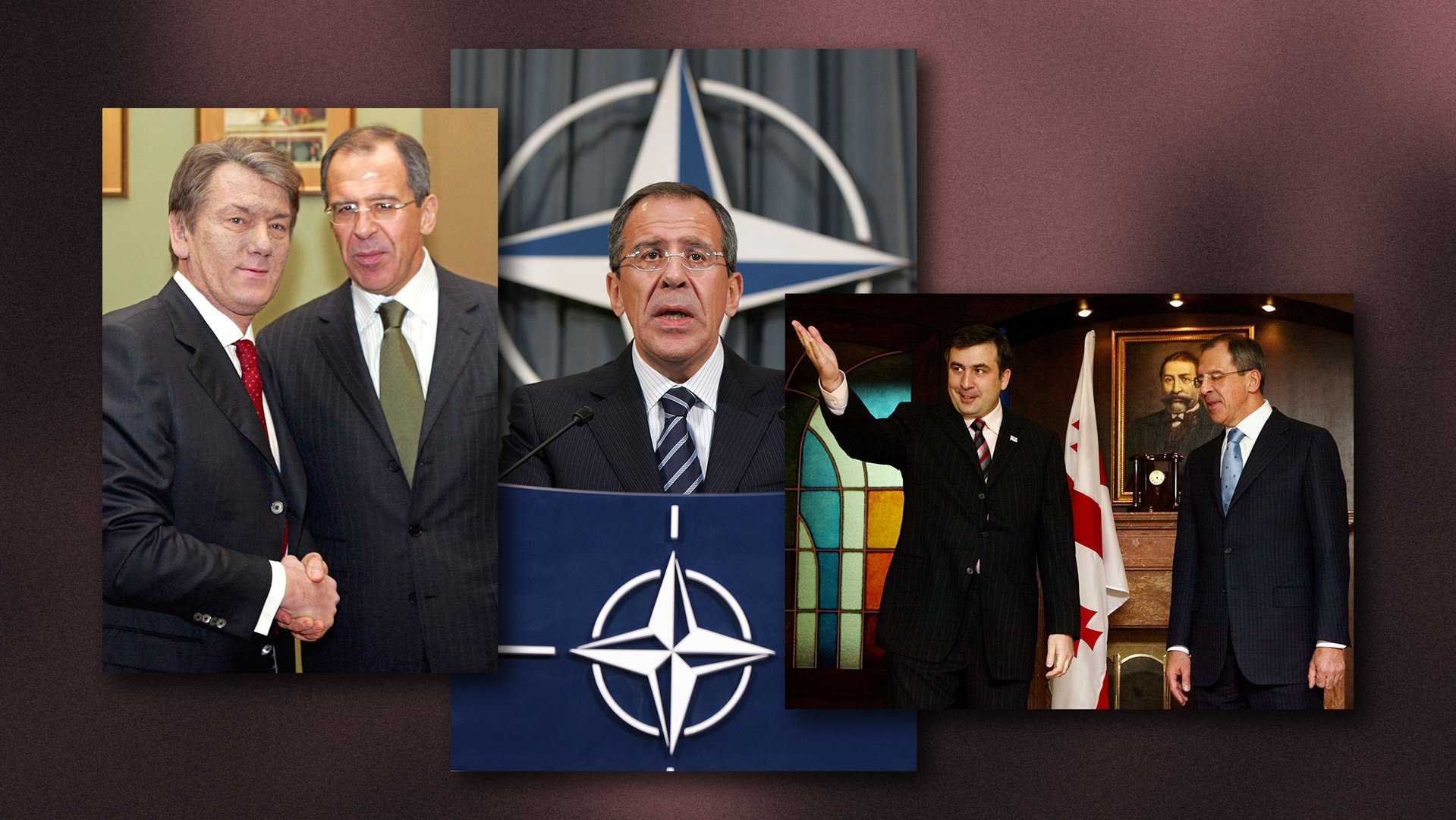 Лавров в 2004-2005 годах: встречи с президентом Украины Виктором Ющенко, президентом Грузии Михаилом Саакашвили и заседание Совета Россия-НАТО 