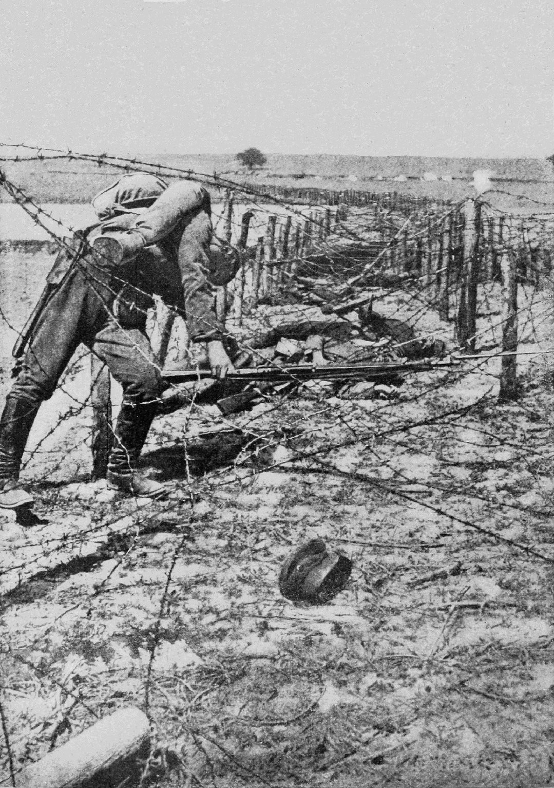 Мертвый русский солдат в Польше, 1916 год