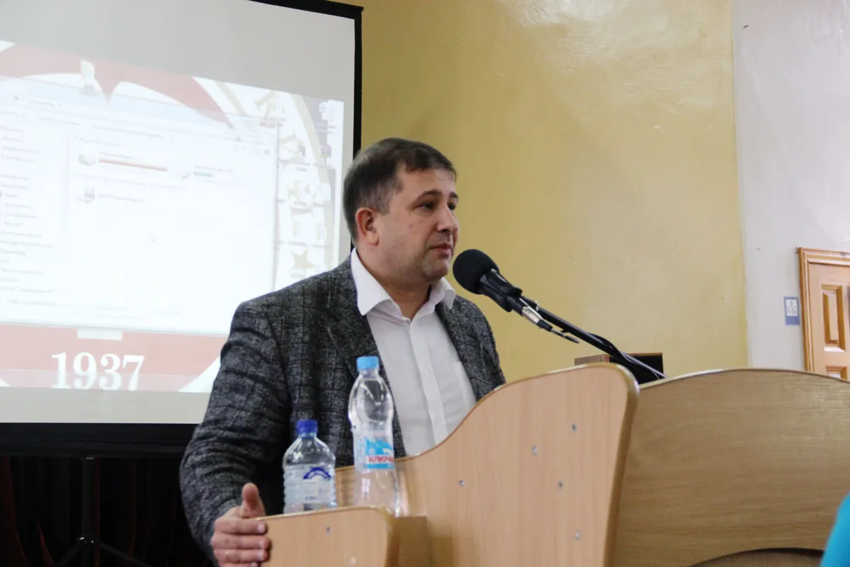 Встреча Андрея Манойло со студентами «Донецкого государственного университета» в 2019 году