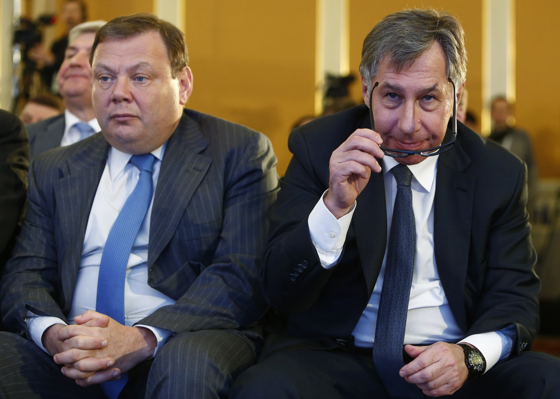 Михаил Фридман (слева) и Петр Авен в 2008 году