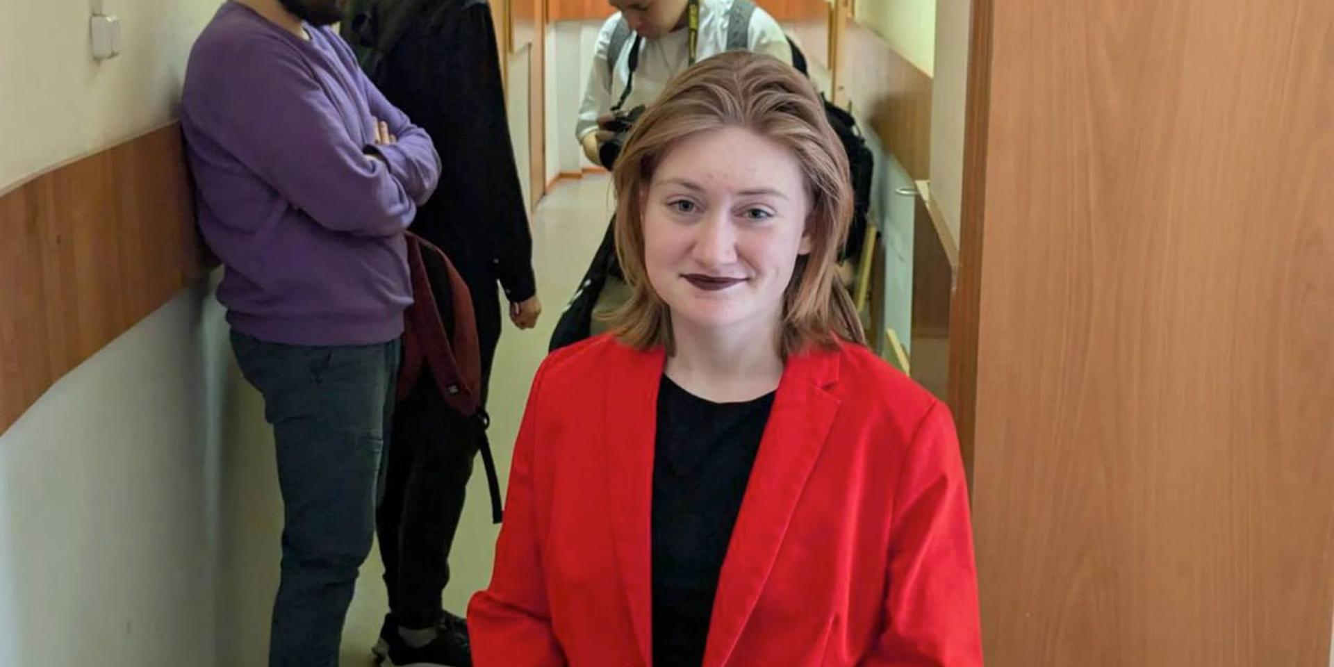 19-летнюю Дарью Козыреву приговорили почти к трем годам колонии за листок со стихотворением Тараса Шевченко