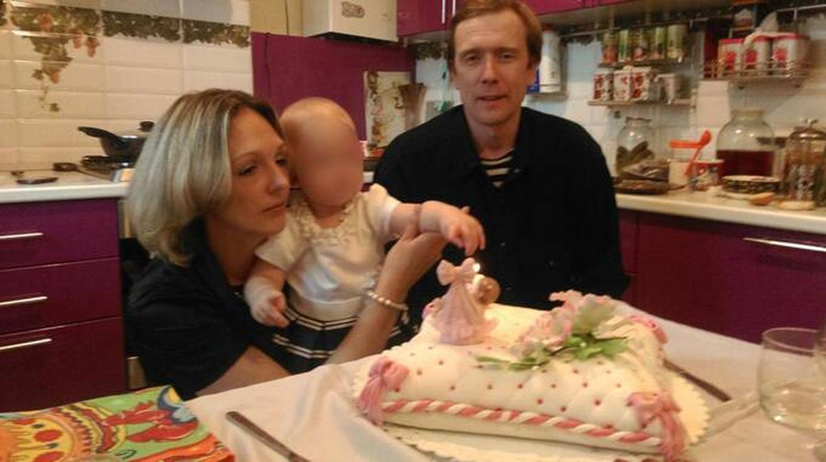 Николай Сурнов с женой и дочерью