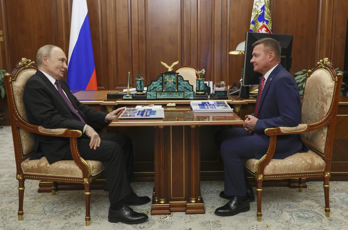 Старовойт на встрече с Путиным в январе 2025 года