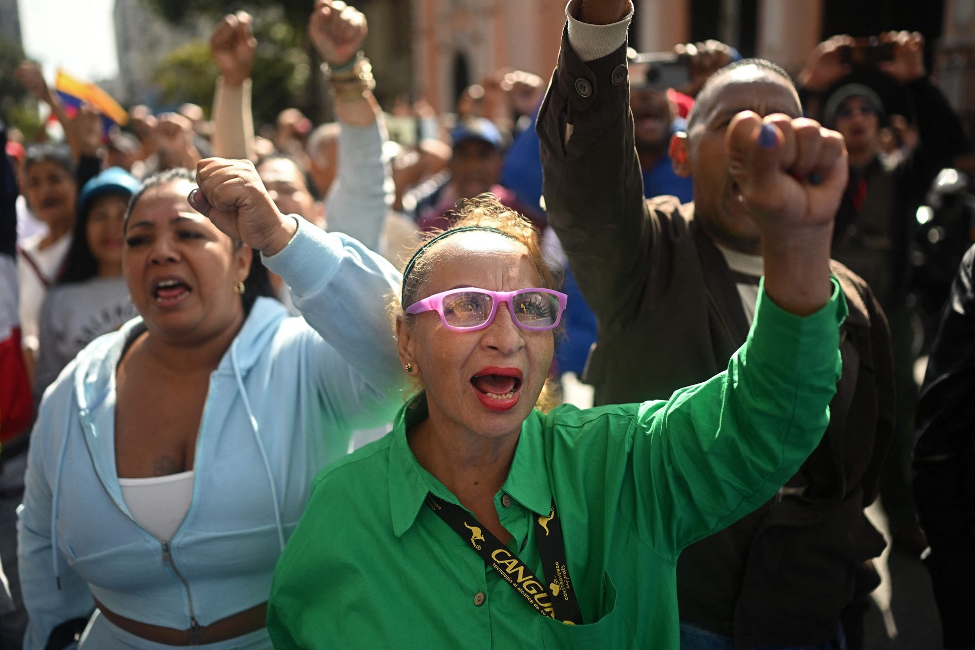 Митинг в поддержку Мадуро в Каракасе