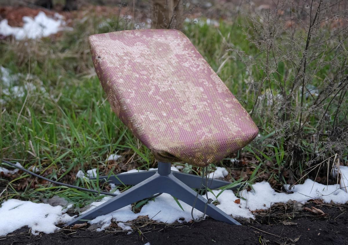 Терминал Starlink на фронте