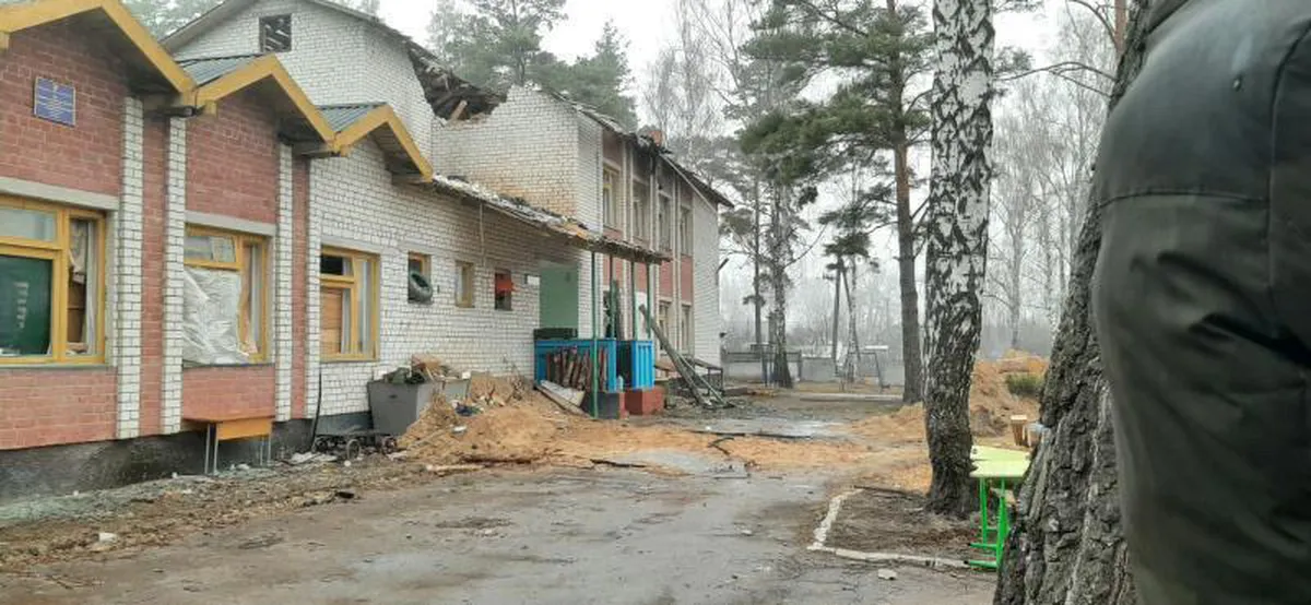 Школа, в подвале которой российские военные на протяжении месяца удерживали жителей села