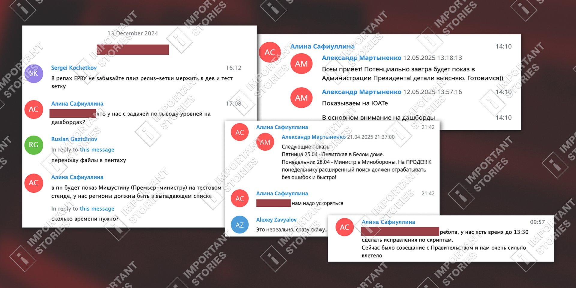 The developers presented their work on the registry to the government and the presidential administration