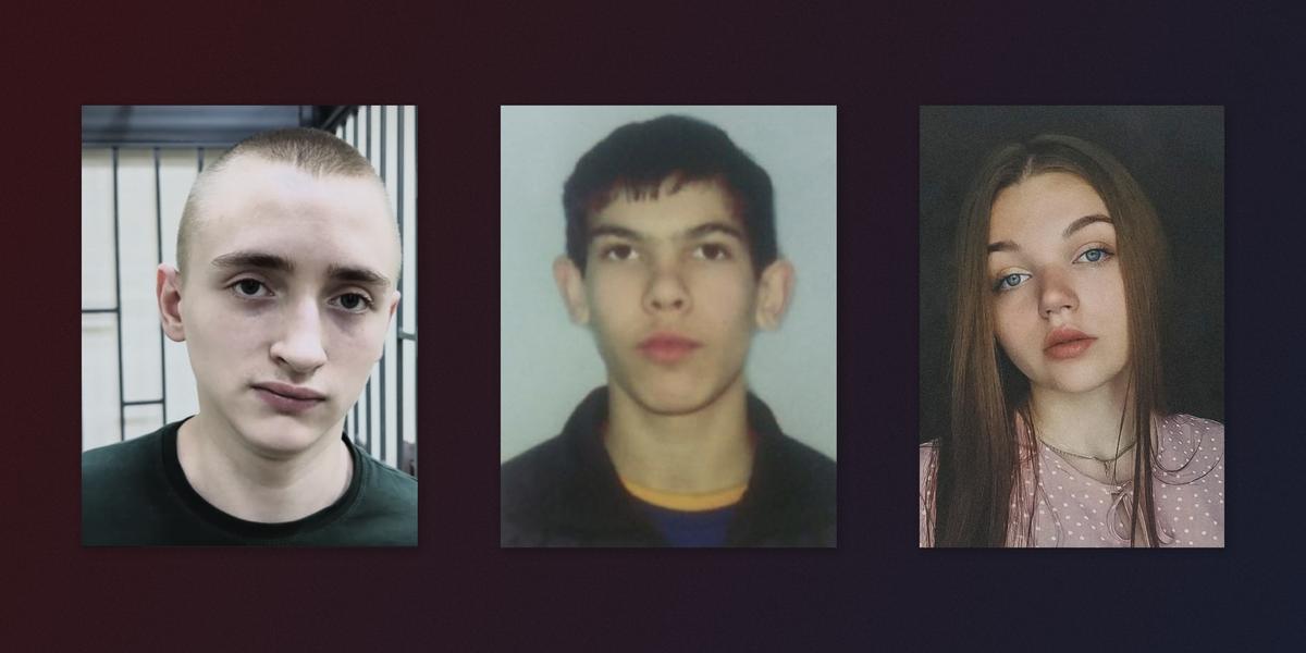 18-year-old Oleksandr Syrov, 19-year-old Artem Kudzhanov, 21-year-old Anna Yeltsova