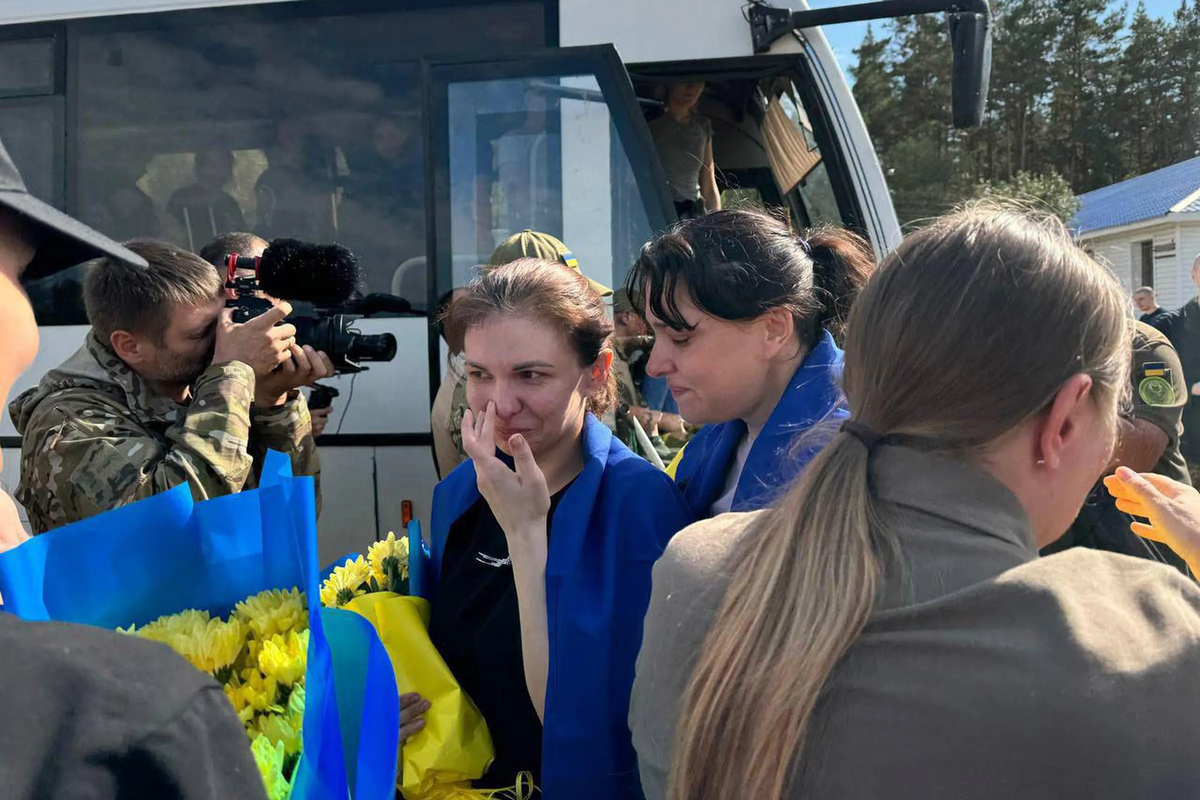 Photo from the September 13, 2024 exchange where Viktoriia Roshchyna was supposed to appear. She did not return home that day