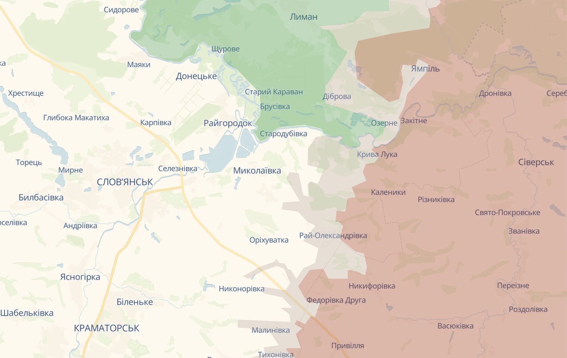 Ситуация под Славянском и Краматорском