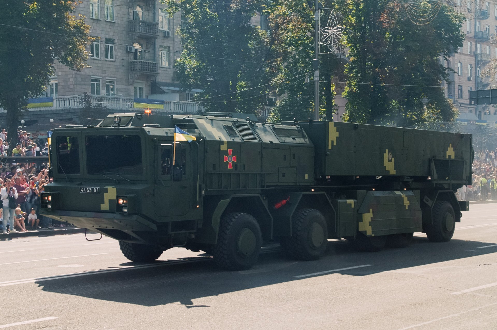 ОТРК «Гром-2» («Сапсан») во время парада в честь Дня независимости Украины в Киеве, 2018 год