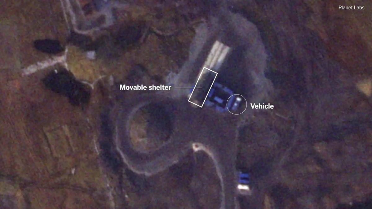 Полигон на Новой Земле днем 20 сентября