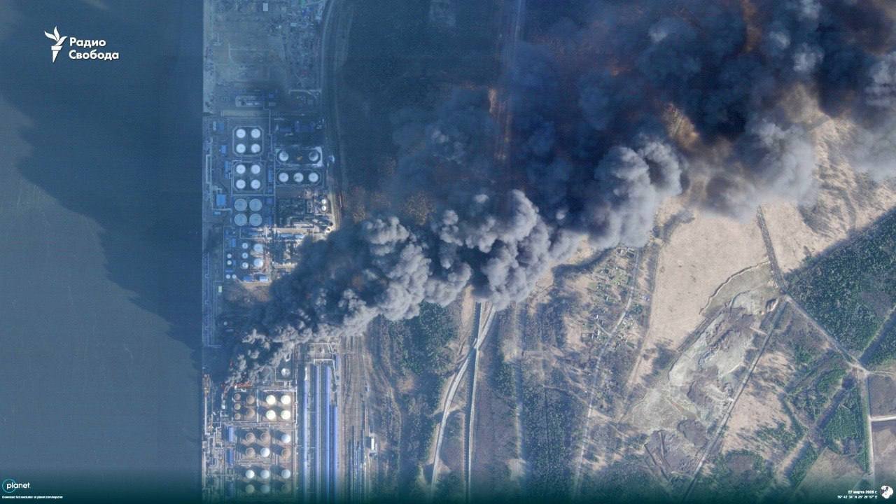 Пожар в Усть-Луге