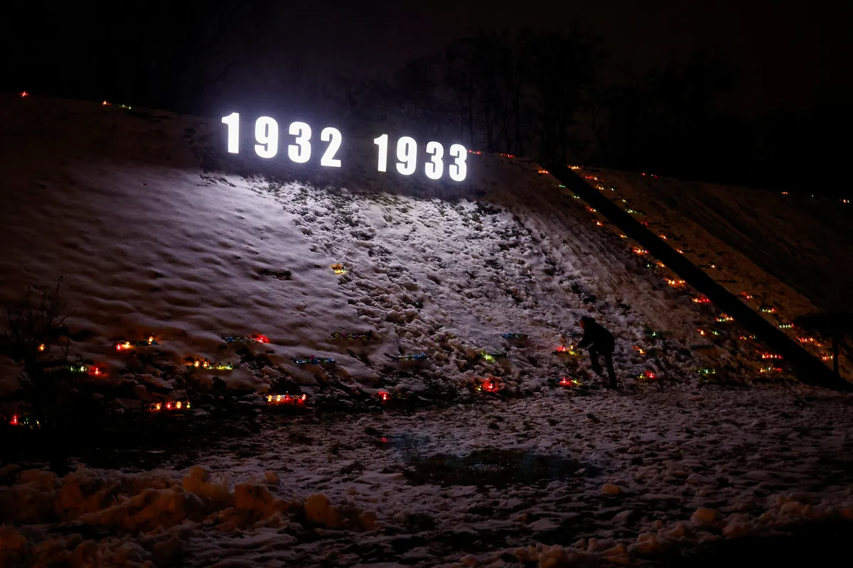90 лет трагедии. Памятник жертвам Голодомора в Киеве 