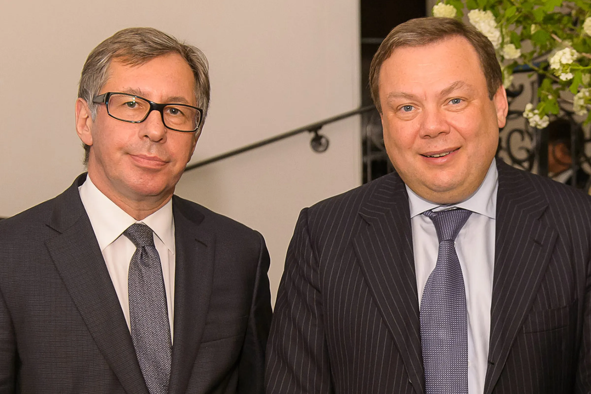 Businessmen Petr Aven and Mikhail Fridman